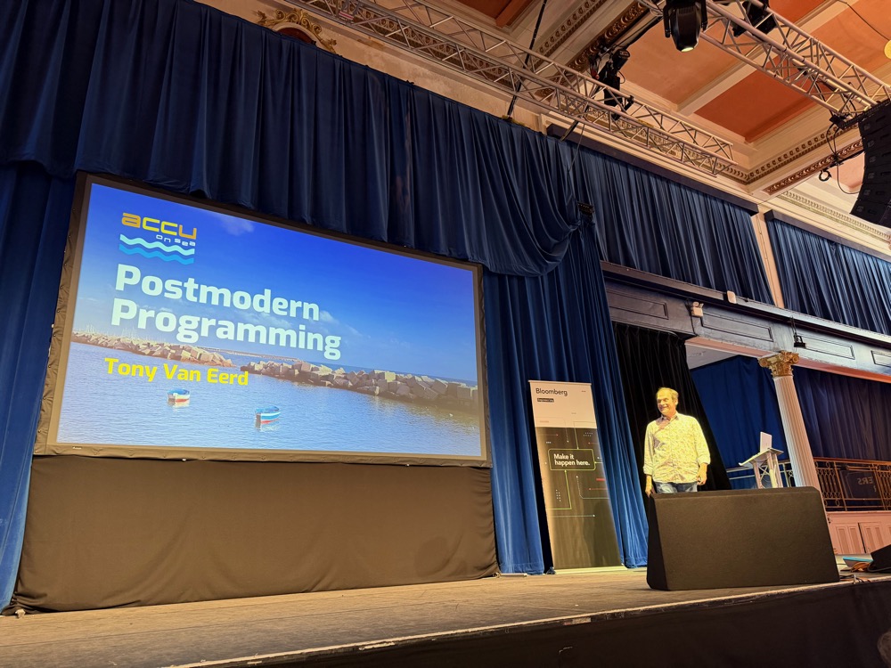 Tony Van Eerd presenting Postmodern Programming