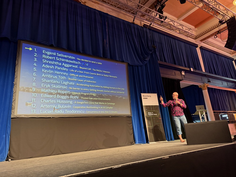 The lightning talks line-up