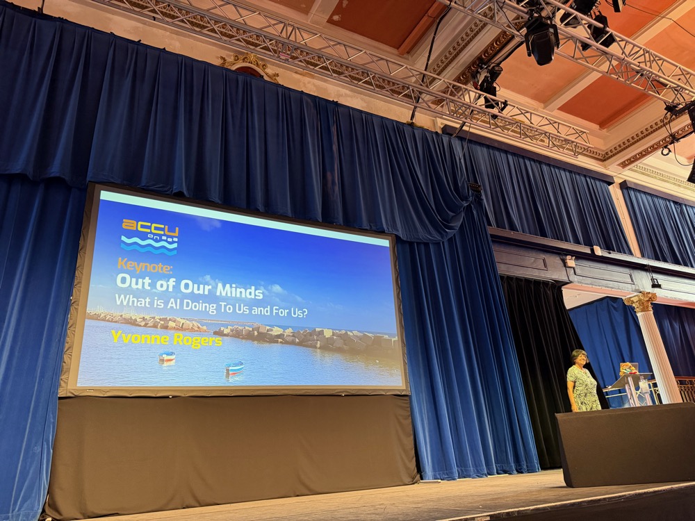Yvonne Rogers' keynote on AI and cognition