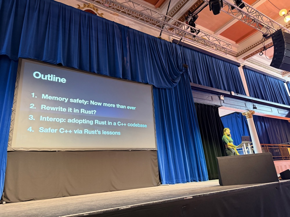 Taylor Cramer's outline: memory safety, Rust, interop, safer C++